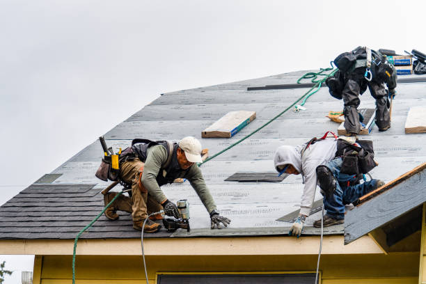 Professional Emergency Roof Repair technician working in Castleton-on-Hudson, NY